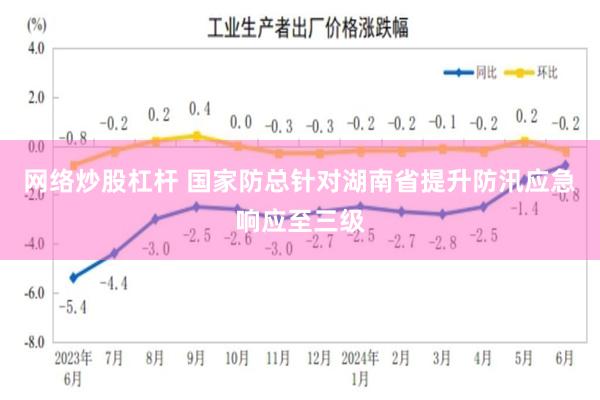 网络炒股杠杆 国家防总针对湖南省提升防汛应急响应至三级