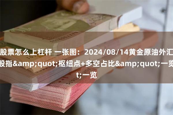 股票怎么上杠杆 一张图：2024/08/14黄金原油外汇股指&quot;枢纽点+多空占比&quot;一览