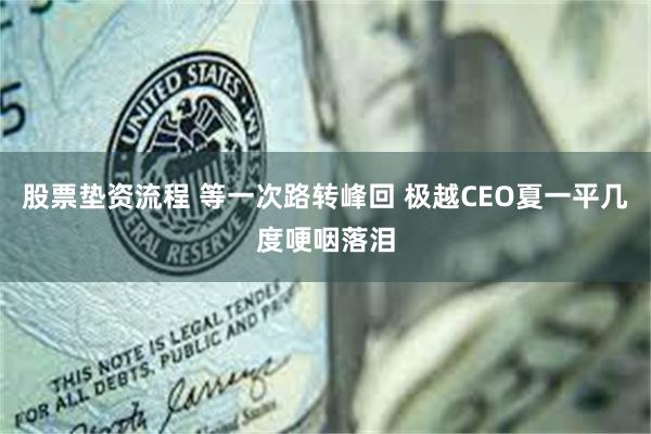 股票垫资流程 等一次路转峰回 极越CEO夏一平几度哽咽落泪