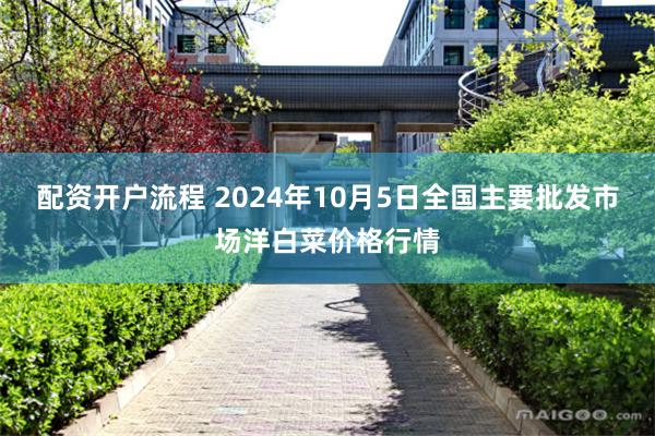 配资开户流程 2024年10月5日全国主要批发市场洋白菜价格行情