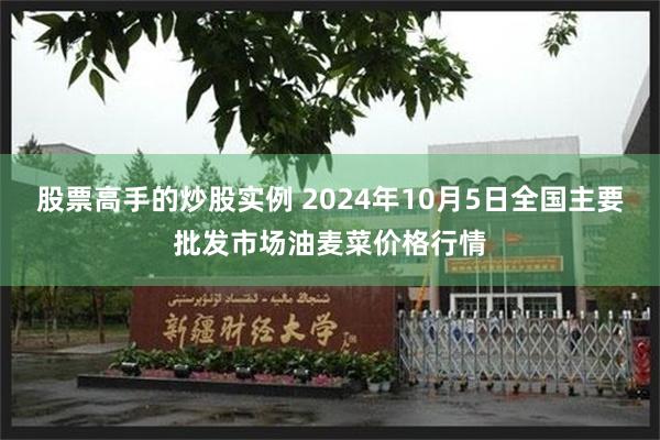 股票高手的炒股实例 2024年10月5日全国主要批发市场油麦菜价格行情