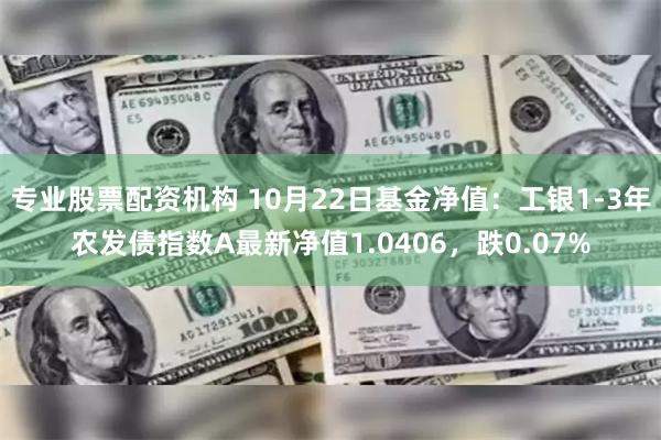 专业股票配资机构 10月22日基金净值：工银1-3年农发债指数A最新净值1.0406，跌0.07%