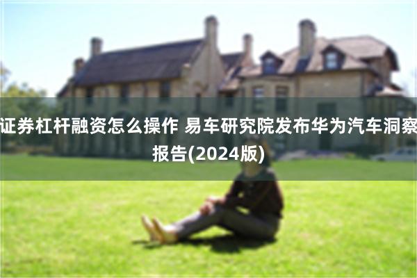 证券杠杆融资怎么操作 易车研究院发布华为汽车洞察报告(2024版)