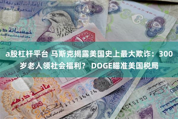 a股杠杆平台 马斯克揭露美国史上最大欺诈：300岁老人领社会福利？ DOGE瞄准美国税局